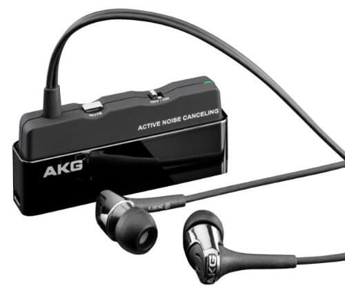 AKG by Harman K390 NC Noise Canceling Earbud Headphones